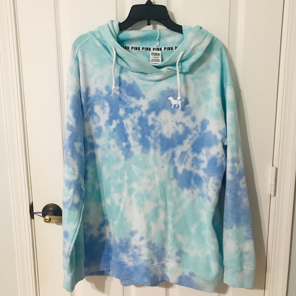 Victoria’s Secret Pink Oversized Tye Dye Hoodie